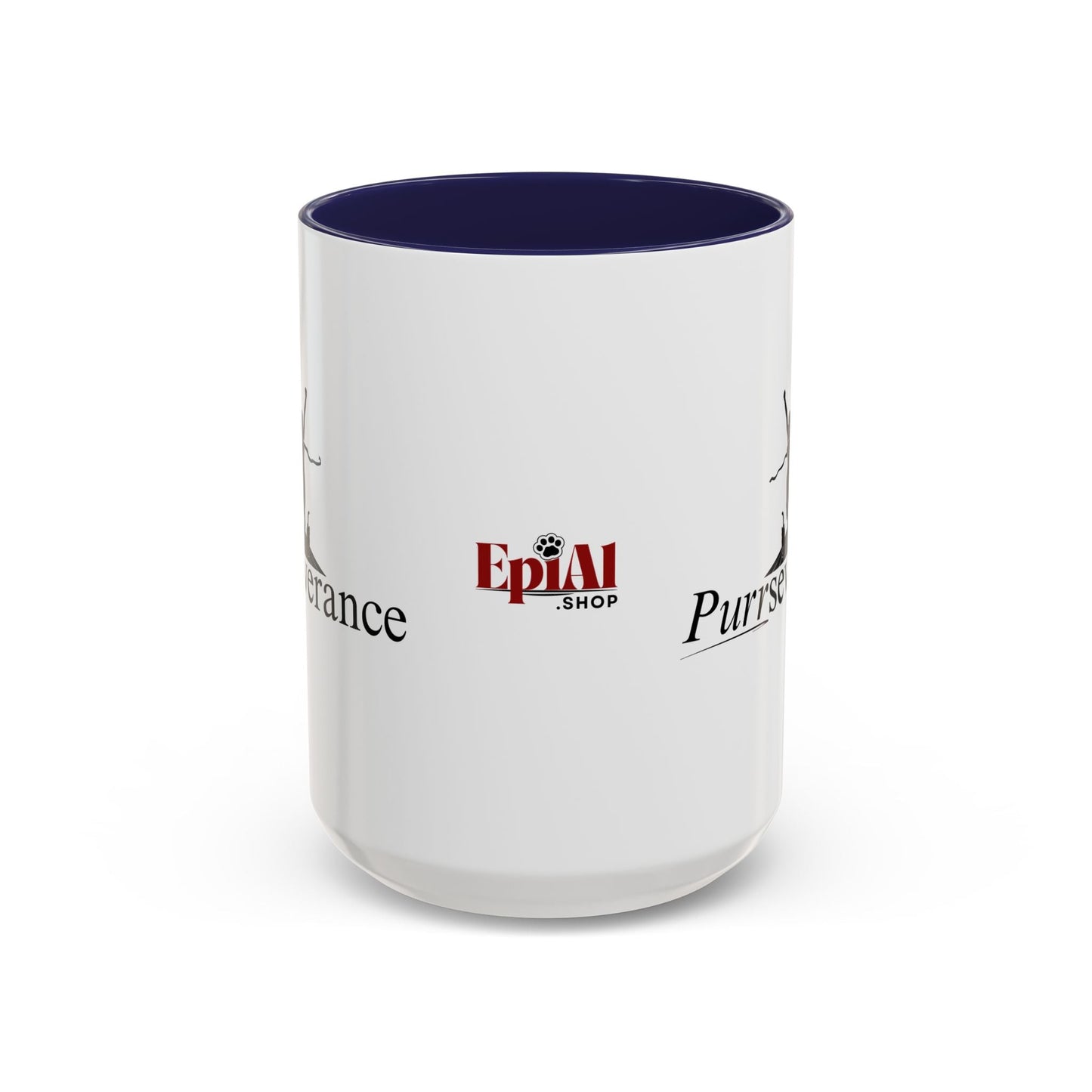 Purrseverance Accent Coffee Mug - Stylish & Functional
