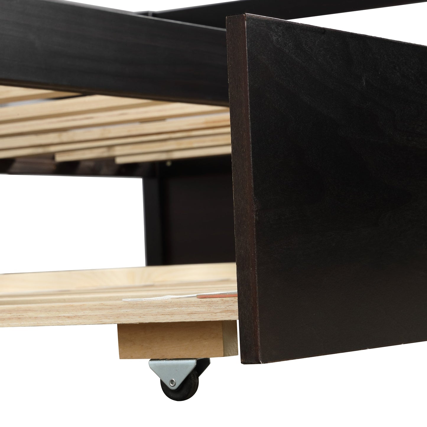 Daybed with Trundle Frame Set, Twin Size, Espresso(New SKU:WF283064AAP) - Korvel