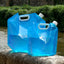 Sacs d'eau portables pliables pour aventures en plein air