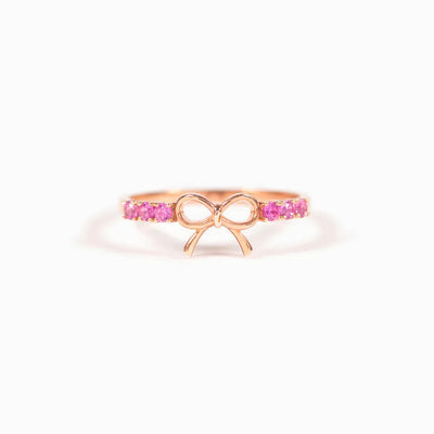Bague en Argent Sterling 925 en Forme de Nœud