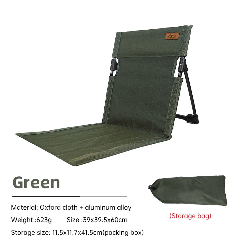 Outdoor camping backrest cushion chair portable folding chair tent leisure chair balcony park lawn picnic chair - Korvel