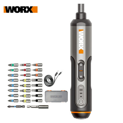 Worx 4V Mini Electrical Screwdriver Set with 26 Bits