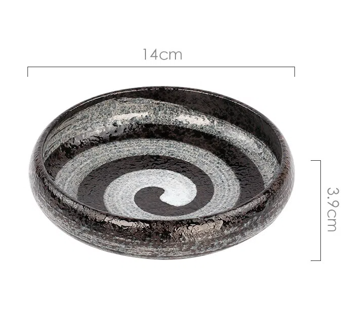 Creative retro ceramic plates plates dishes sushi plates tableware snack plates - Korvel