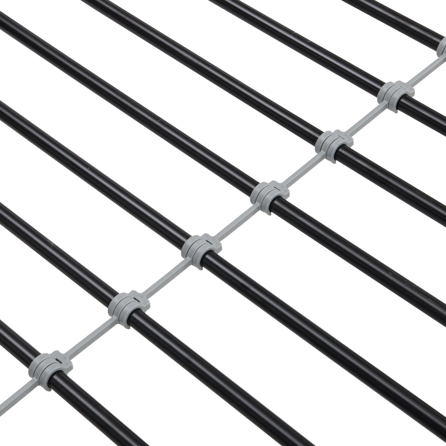 Premium Bunk Bed with Dual Ladders and Guardrail - Black