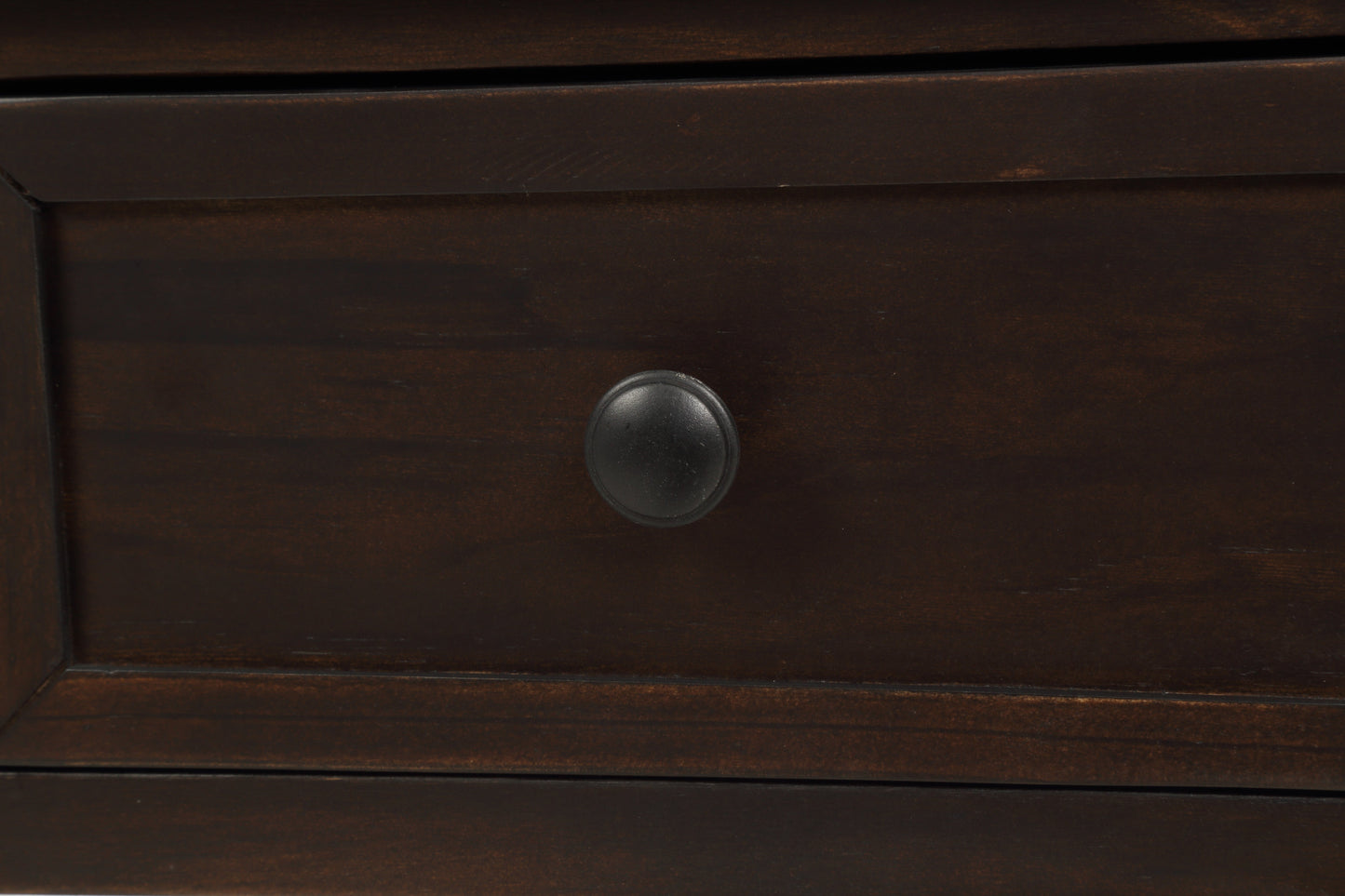 TREXM Espresso Console Table with Storage Drawers