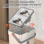A 33cm Home Floor Cleaning Set: Hand Free Flat Mop & Bucket, 360° Rotating, Washable Microfiber, Lazy Cleaning Tool. - Korvel