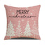 Pink Dog Christmas Snowman Pillow Cover Amazon Home Sofa Cushion Cover Holiday Pillow - Korvel