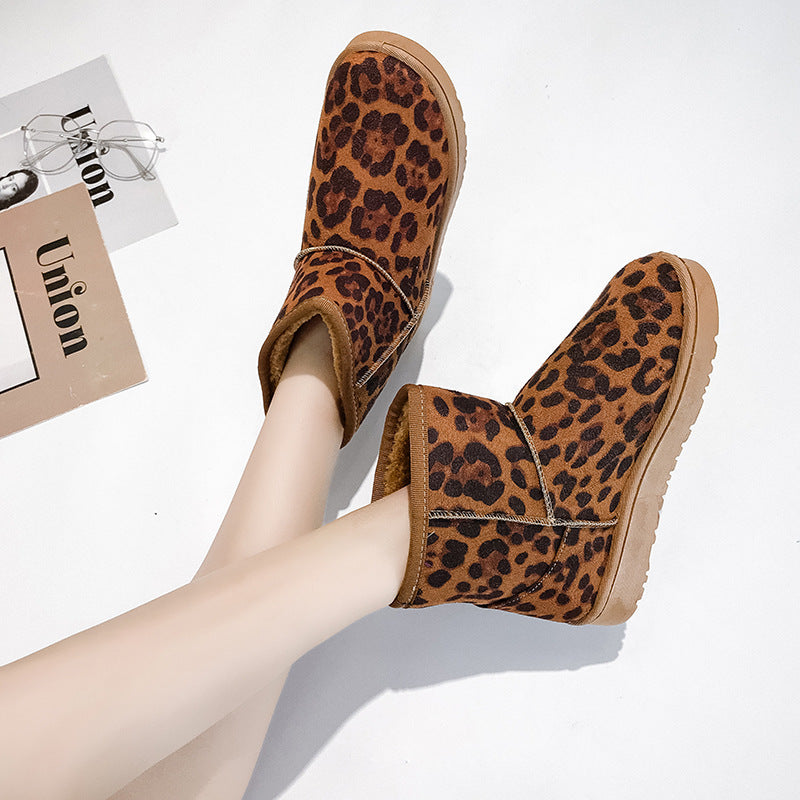 Bottes de neige en fausse fourrure élégantes pour femmes