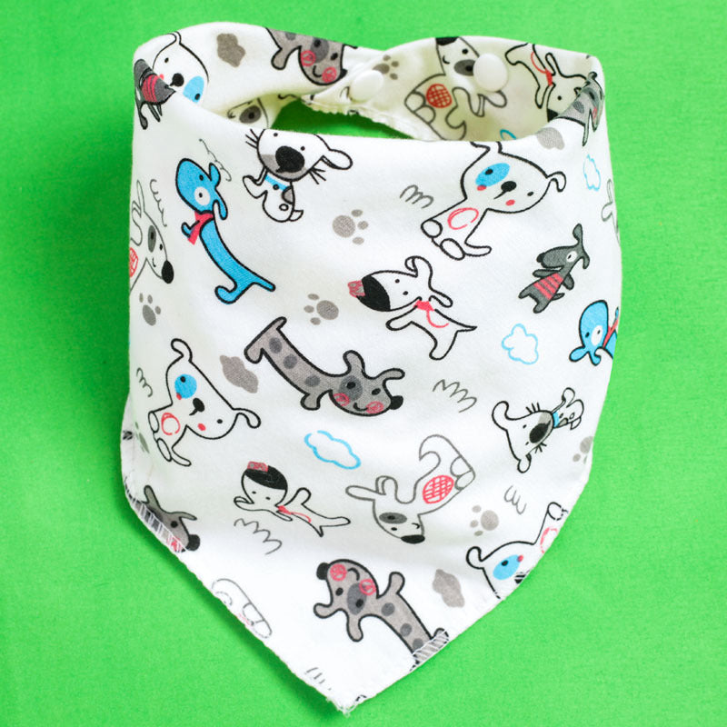 Baby Drooling Towel Baby Triangle Towel Double Layer According To The Buckle Newborn Child Headscarf Bib Scarf Spring And Summer Four Seasons - Korvel