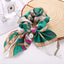 New Pearl Pendant Large Intestine Ring Hair Loop Women's Bundle Hair Knot Big Bow Knot Hair Rope - Korvel