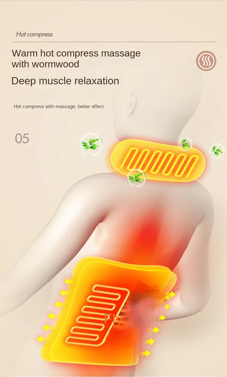 Remote Control Car Electric Portable Back Massage Cushion Pillow Shiatsu Neck And Back Massager Cushion With Heat - Korvel