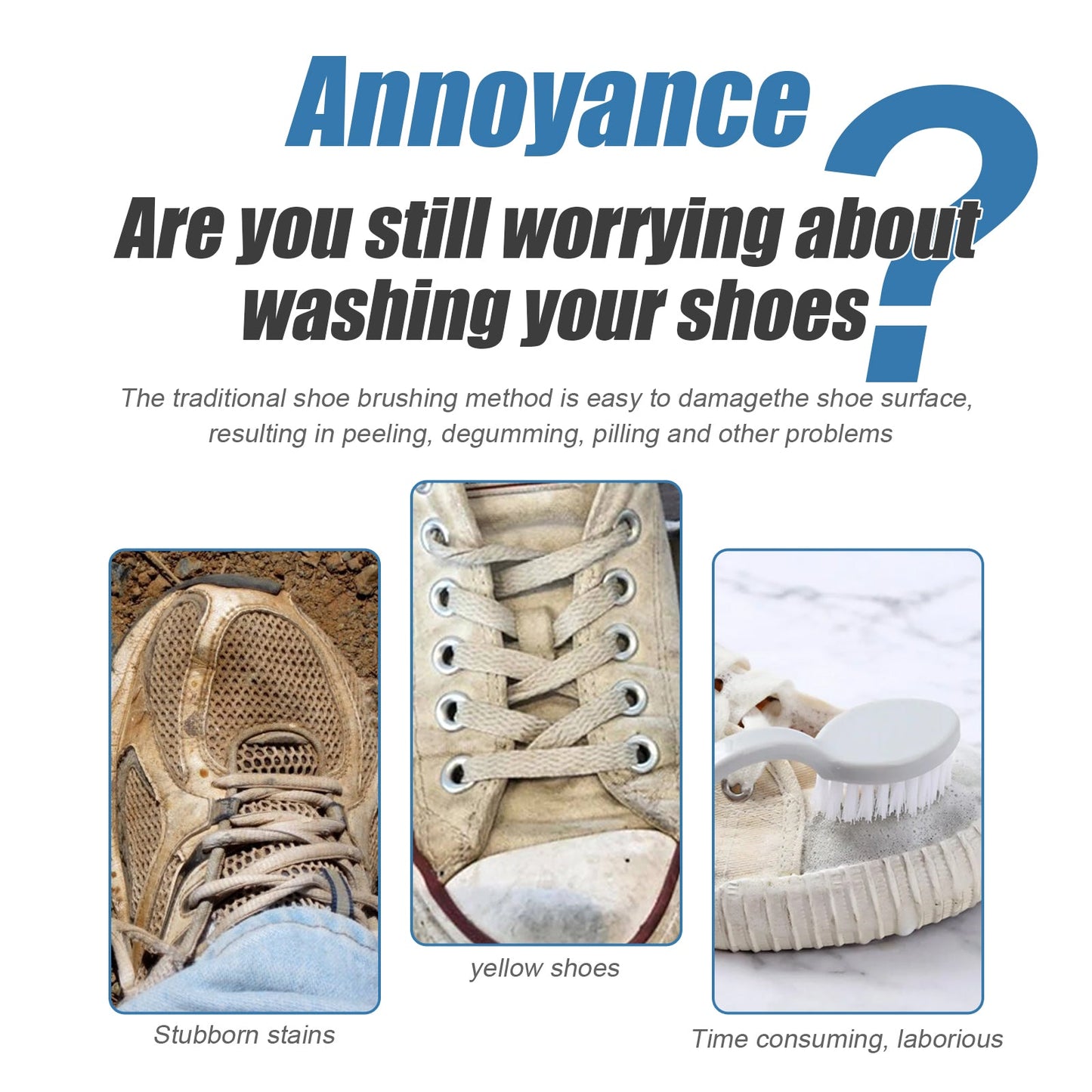 Shoe Brightening Cleaner, Remove Yellow Edge Decontamination Cleaning Whitening Small White Shoes Cleaning Shoeshine Agent - Korvel