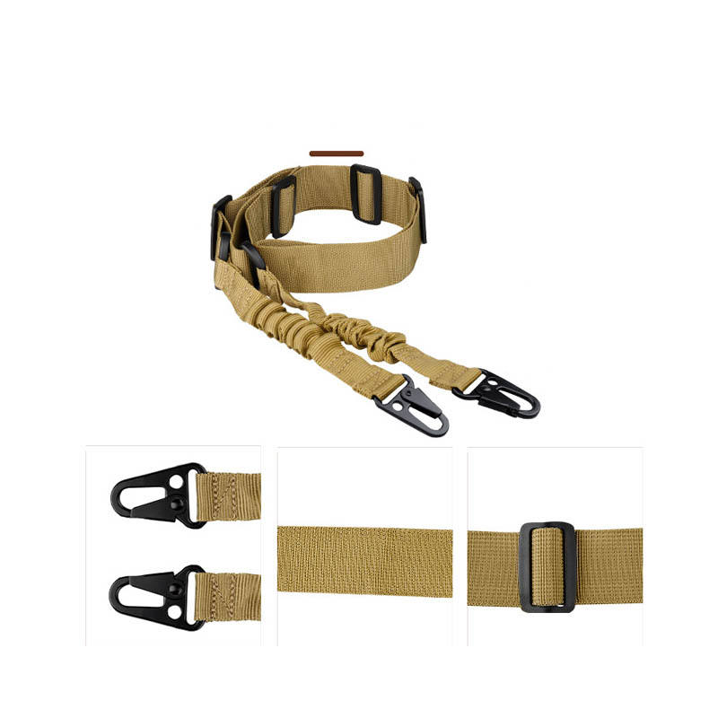 Ordinary Double Point Rope Suit CS Nylon Tactical Strap Cross Body Nylon Tactical Gun Rope - Korvel