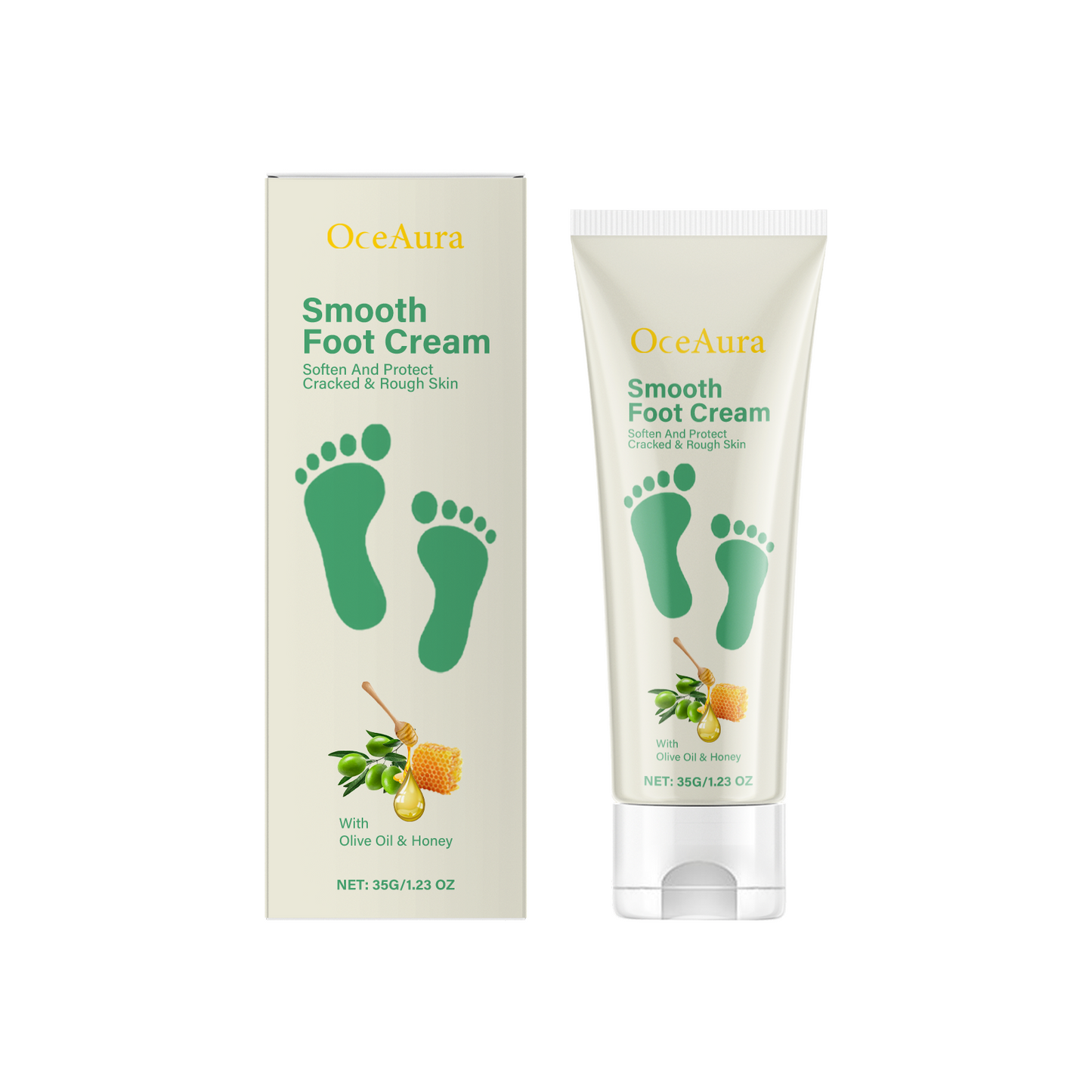 Nourishing Foot Cream Gently Moisturizes Rough, Dry Feet With A Smooth, Hydrating And Soothing Foot Care - Korvel