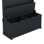 Hall tree with storage desk, entrance desk with drawers and 5 hooks, display rack, dark blue - Korvel