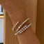 Stainless Steel Inlaid Zircon Bracelet - Korvel