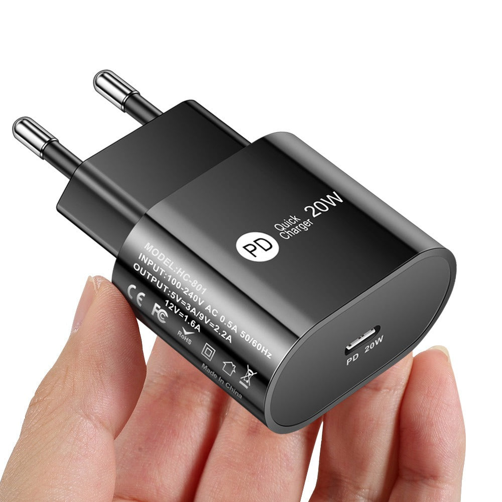 PD fast charging 20W travel head 20WPD mobile phone charger fast charging head - Korvel