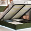 Hydraulic Storage Bed with RGB LED Lights and Bluetooth Speaker