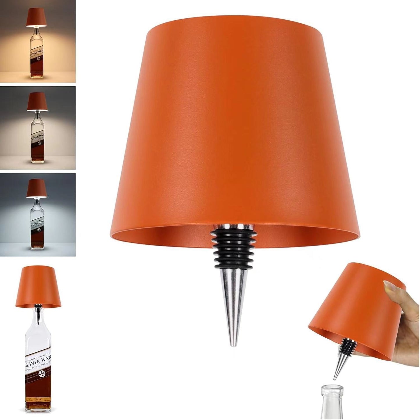Luz Creativa de Botella de Vino LED - Lámpara RGB Recargable