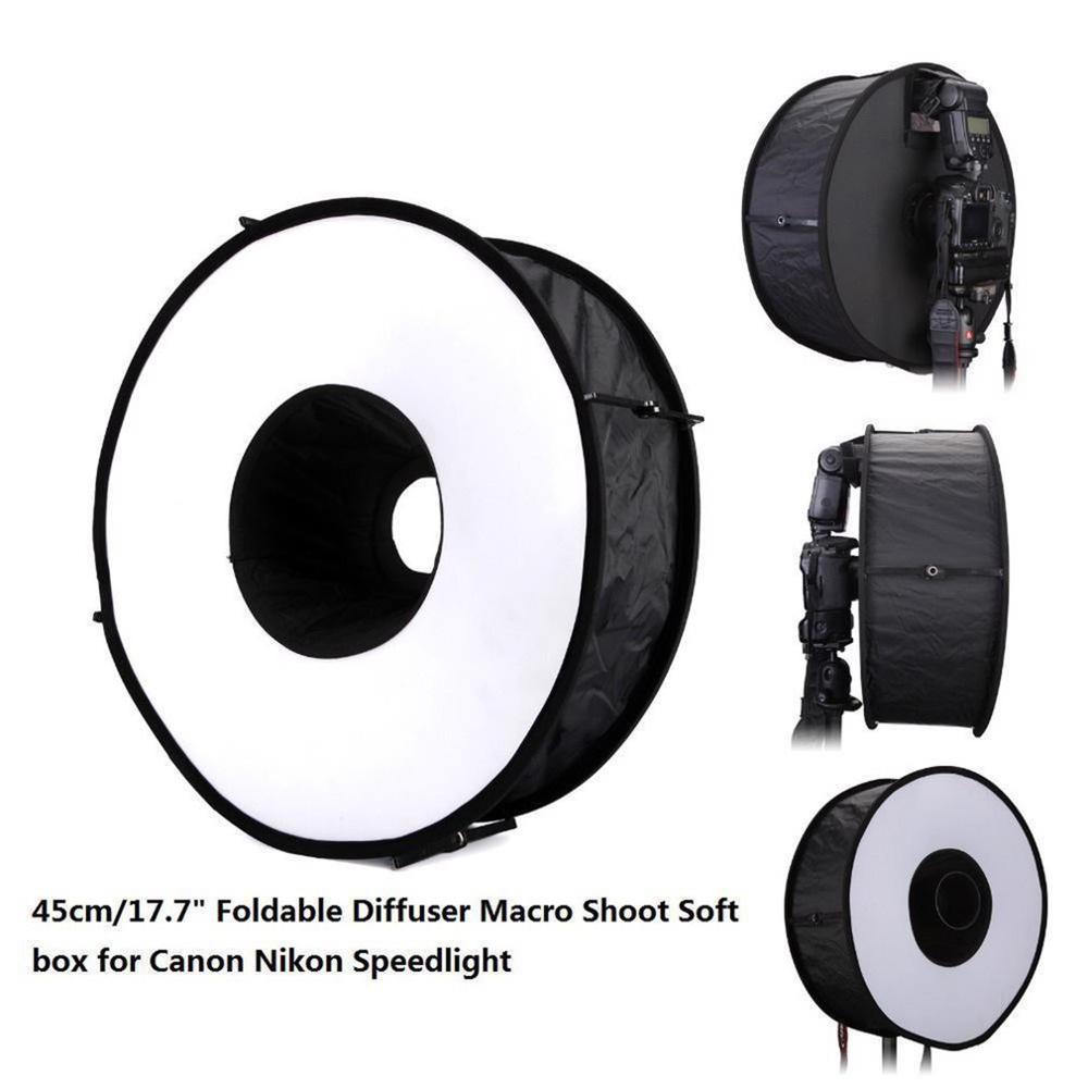 Diffuseur de Flash Softbox Rond Pliable Premium pour Photographie