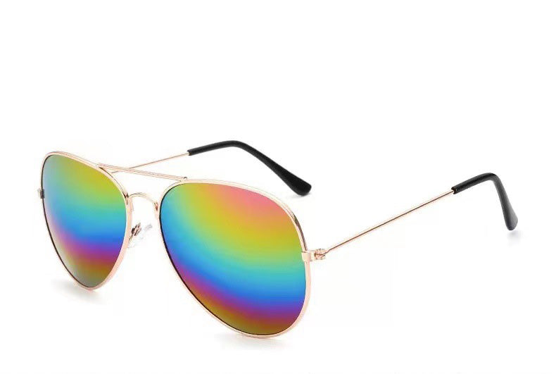 Sunglasses Colorful Toad Glasses Pilot Men And Women Models 3025 Color Film Reflective Sunglasses - Korvel