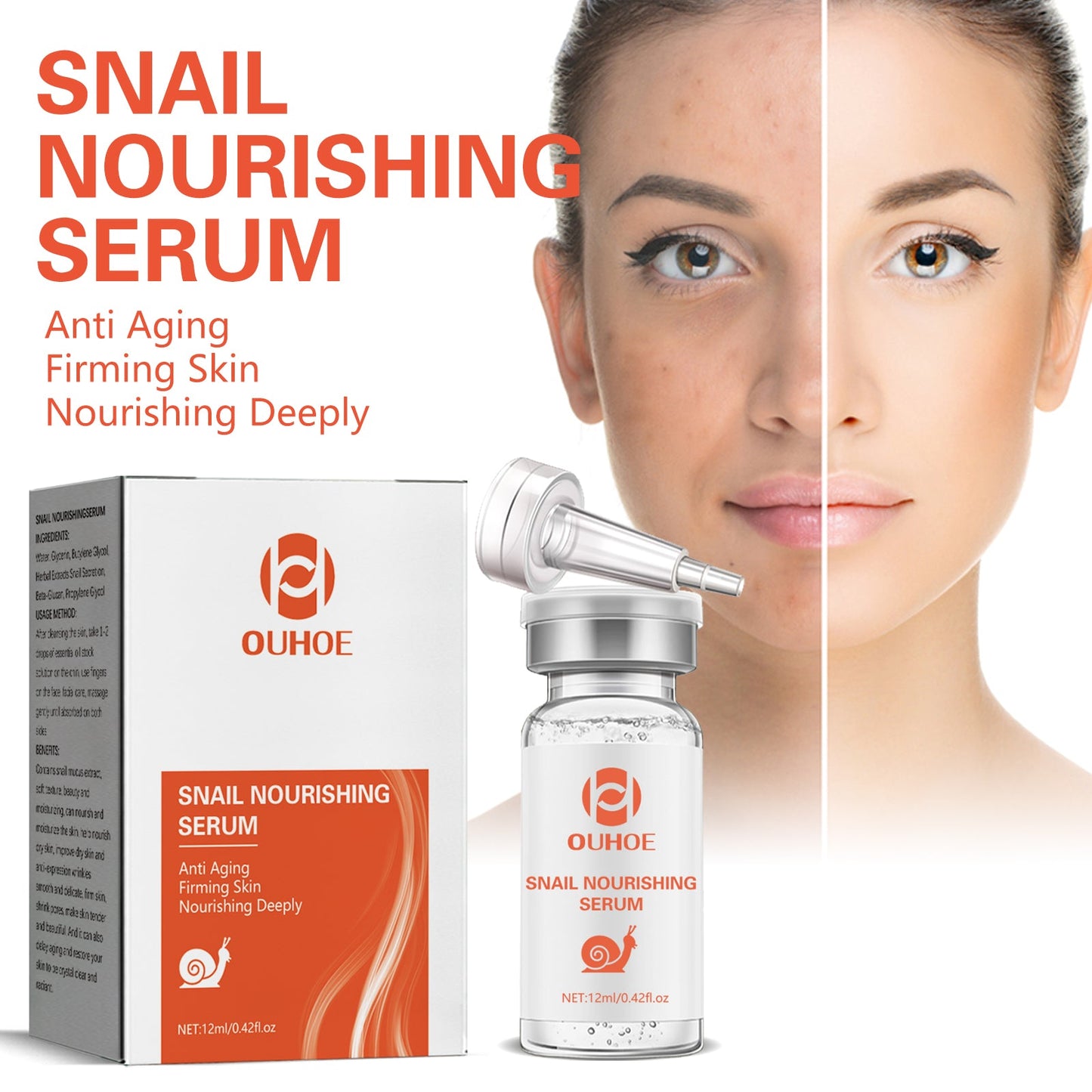 Snail Nourishing Repair Essence for Radiant Skin