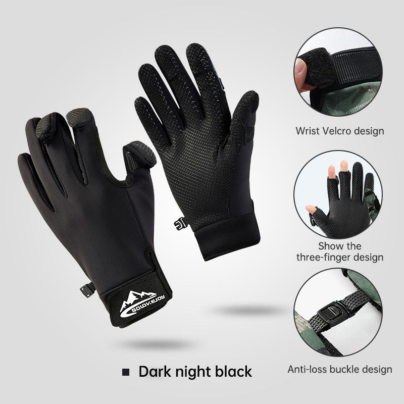 Premium Outdoor Fishing Gloves for Men - Three-Finger Design