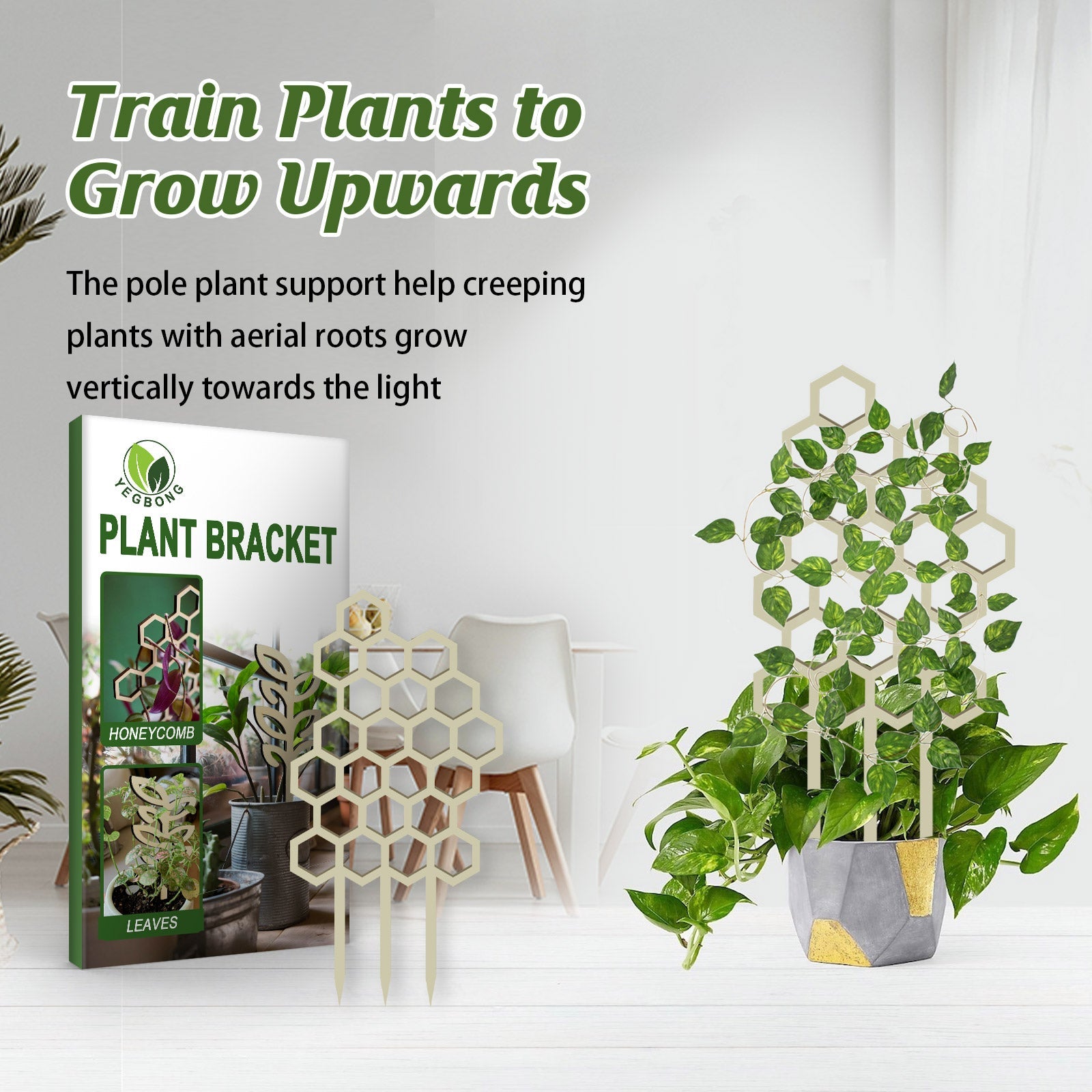 Garden Plant Trellis, Home Wooden Geometric Molding Decorative Support Flower Arrangements Climbing Pergola - Korvel