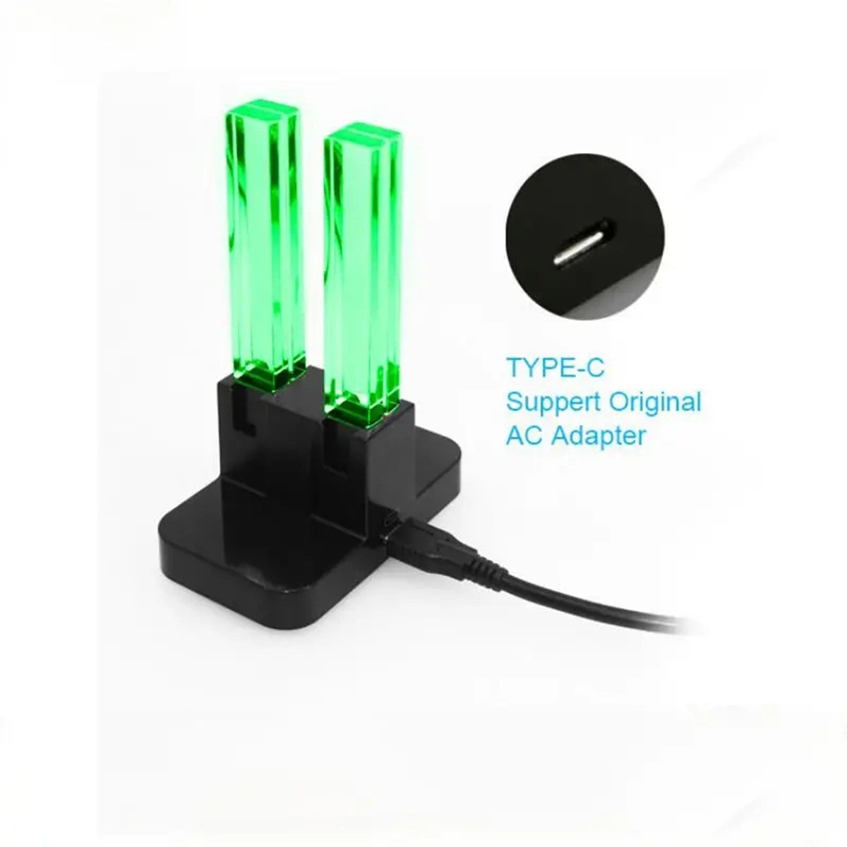 Suitable for switch charging dock Joy Con handle charging finger quad charging dock rotating light column base - Korvel