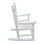 Children's rocking white chair- Indoor or Outdoor -Suitable for kids-Durable-populus wood - Korvel
