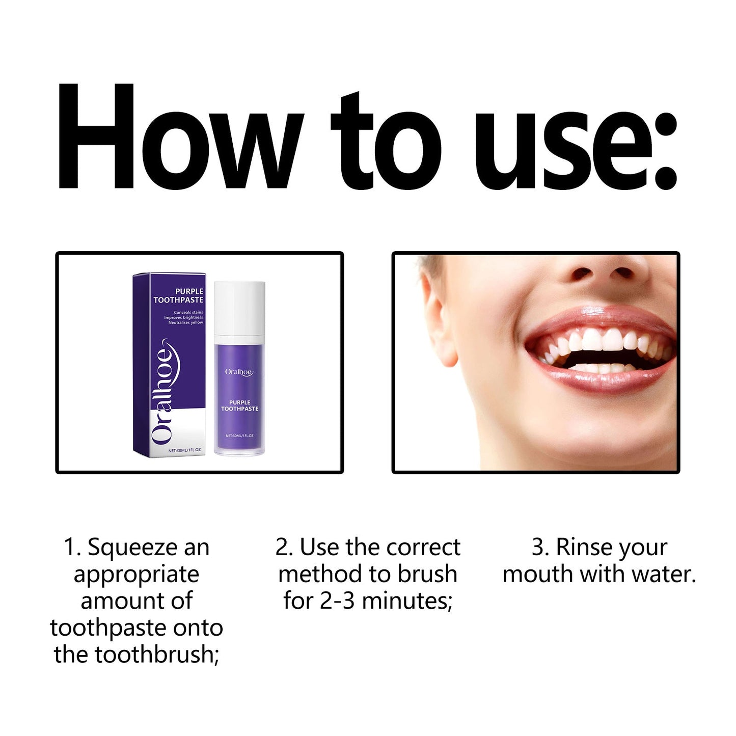 Purple Toothpaste for Fresh Breath and Deep Cleaning