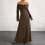 Elegant One-Shoulder Fitted Long Dress for Women