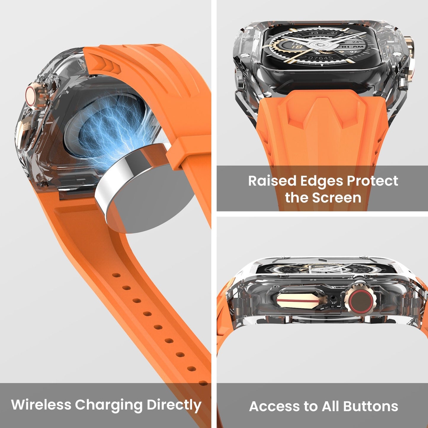 Premium Silicone Strap for Apple Watch - Triple Proof Design