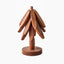 Wooden Christmas Tree Folding Coaster Black Walnut Thick Seat Adiabatic Pad For Kitchen Desktop Decoration Housewarming Gift - Korvel