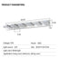 Applique de miroir LED moderne à 6 lumières en chrome