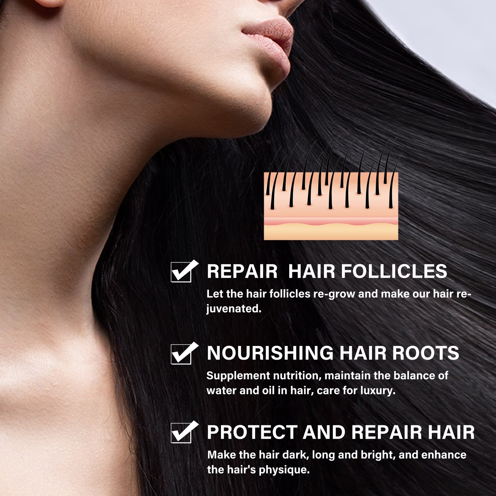 Ginger Hair Growth Ointment, Moisturize And Thicken Hair, Repair Damaged Hair And Prevent Hair Loss Hair Care Cream - Korvel