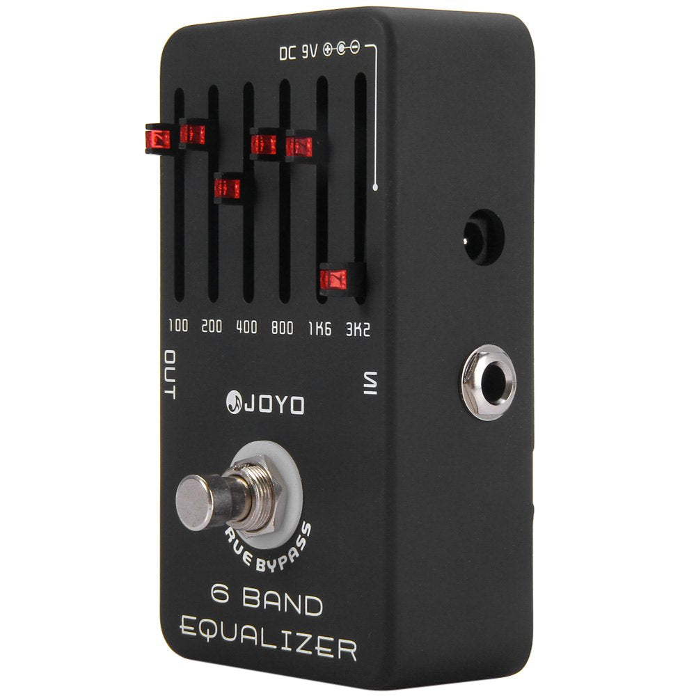 JOYO JF - 11 True Bypass Design 6 Band EQ Equalizer Guitar Effect Pedal with Aluminum Alloy Casing - Korvel