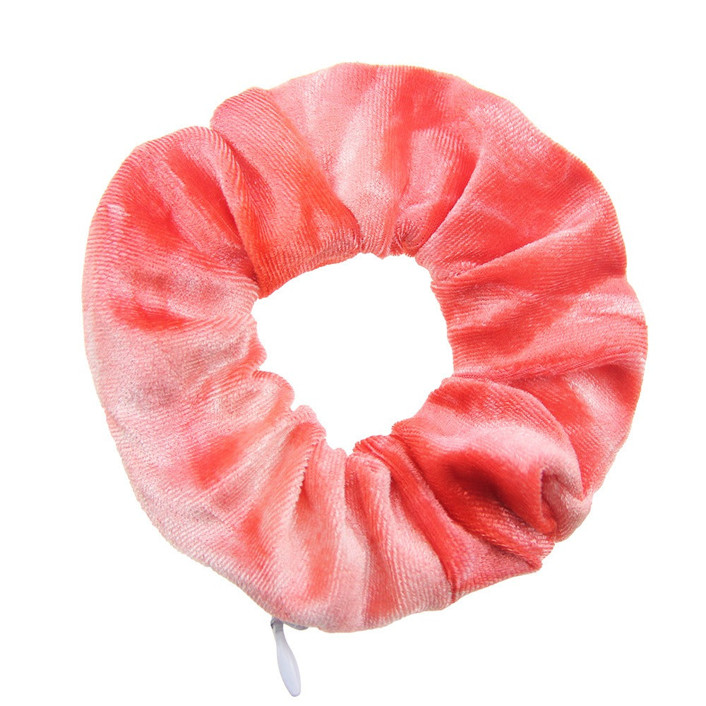 Tie dye velvet zipper large intestine loop - Korvel