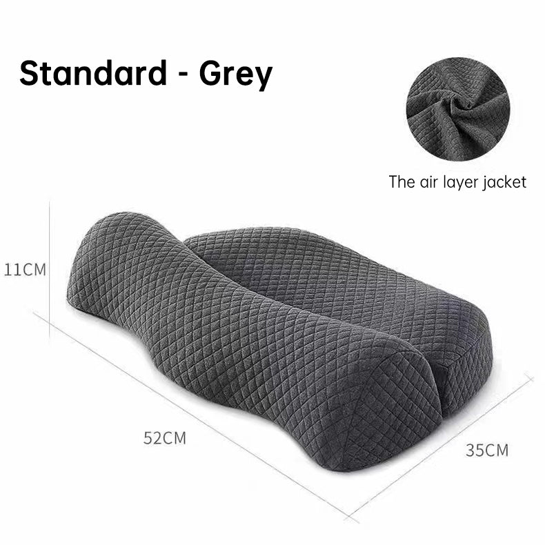 Bed Side Sleeping Pillow Neck Pain Relief Ergonomic Cervical Memory Foam Pillow - Korvel