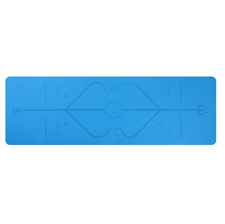 1830*610*6mm TPE Yoga Mat with Position Line Non Slip Carpet Mat For Beginner Environmental Fitness Gymnastics Mats - Korvel