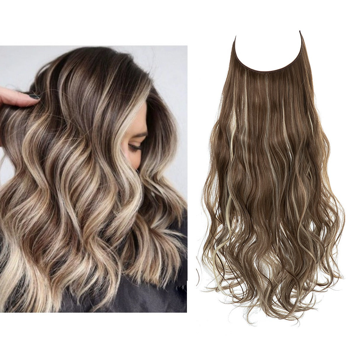 Premium Long Curly Hair Extension - High Temperature Silk