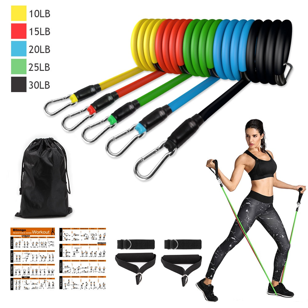 Ensemble de bandes de résistance premium pour des entraînements à domicile polyvalents