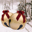 Campana de Navidad Inflable con Lazo para Decoración Exterior