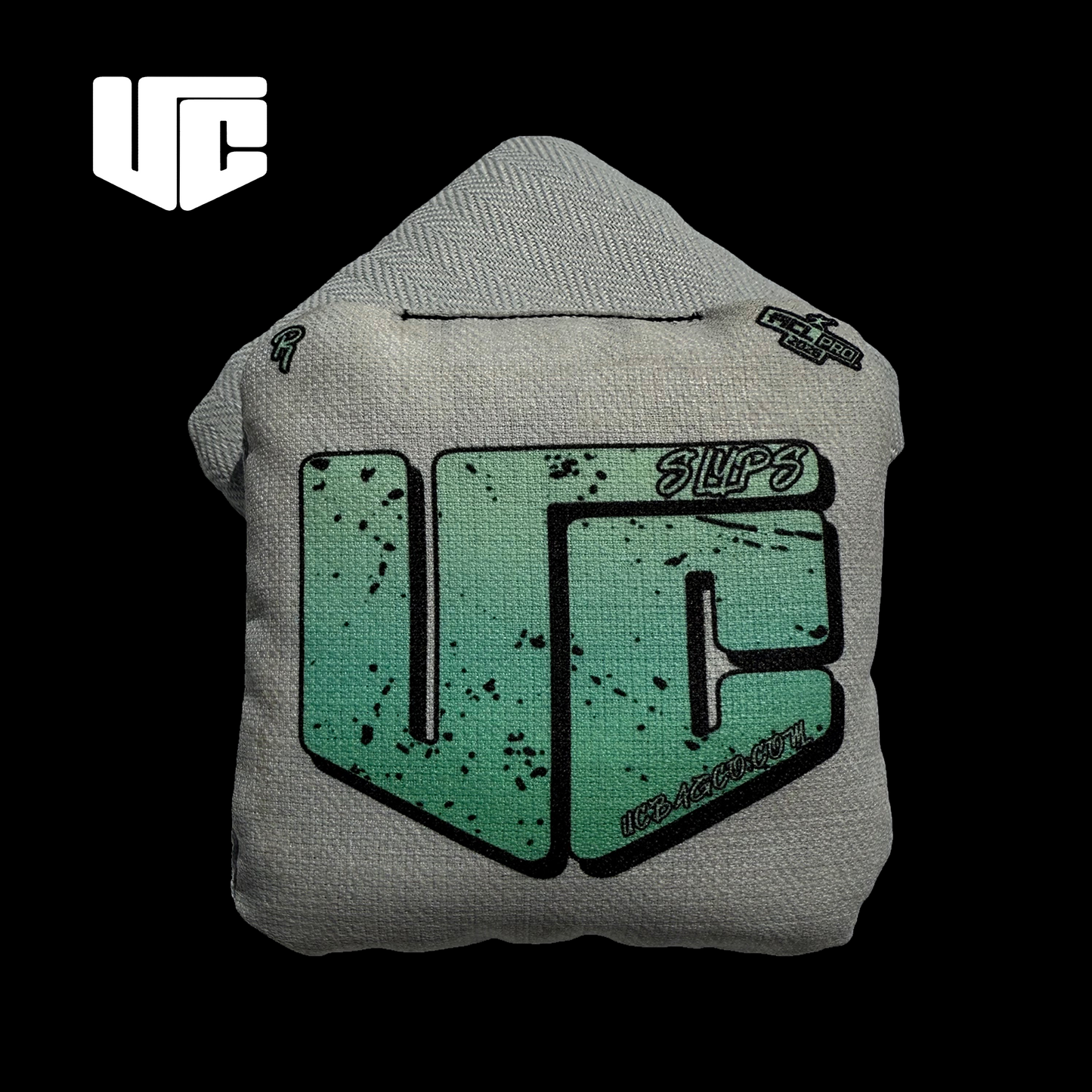 2026 SLYPS CM White & Green Gradient Cornhole Bags - Korvel