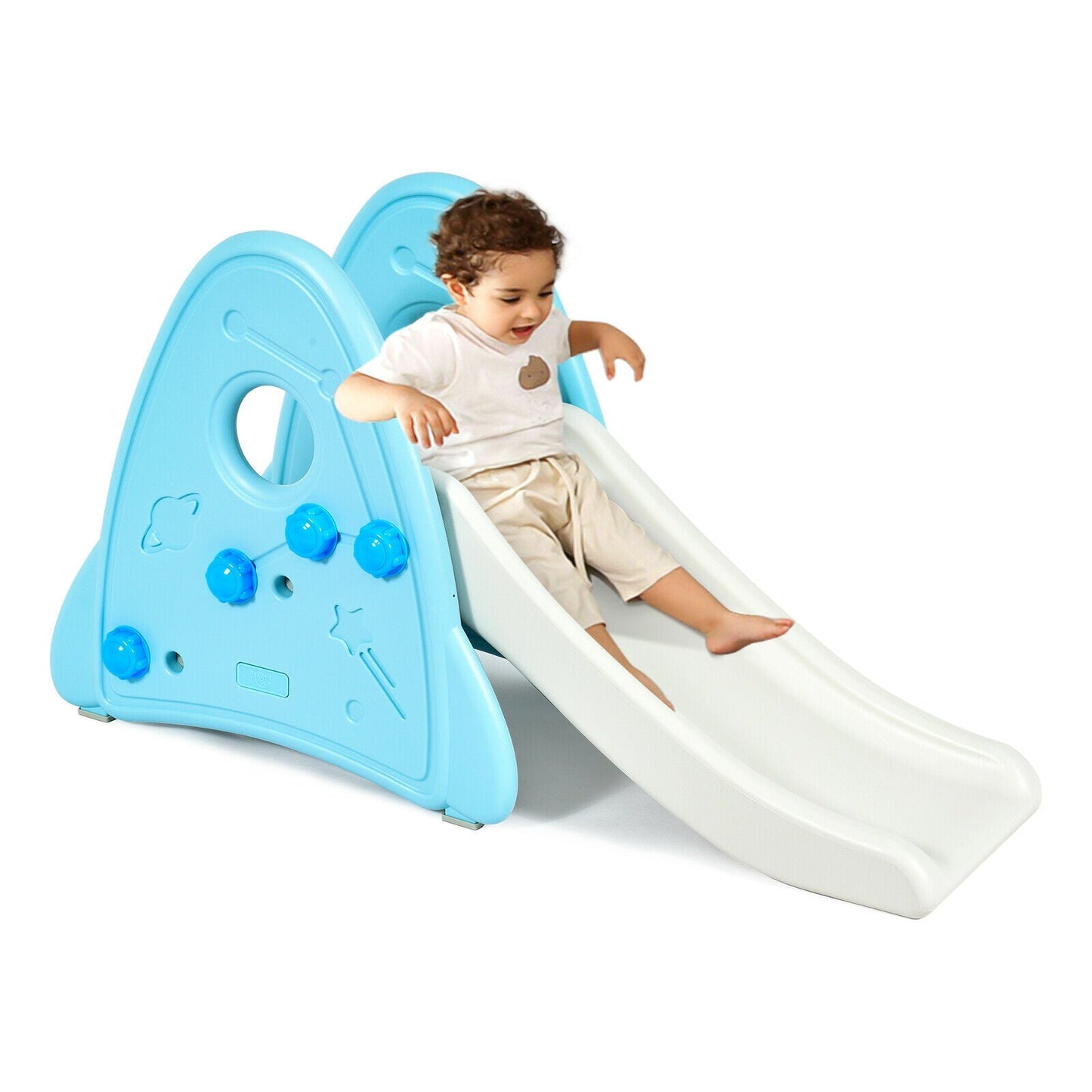 Freestanding Baby Slide Indoor Climber Set - Blue