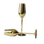 Elegant Gold Stainless Steel Champagne Flutes - Unbreakable & Chic - Korvel