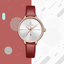 Montre de Luxe pour Femme avec Bracelet en Cuir et Boîtier en Acier