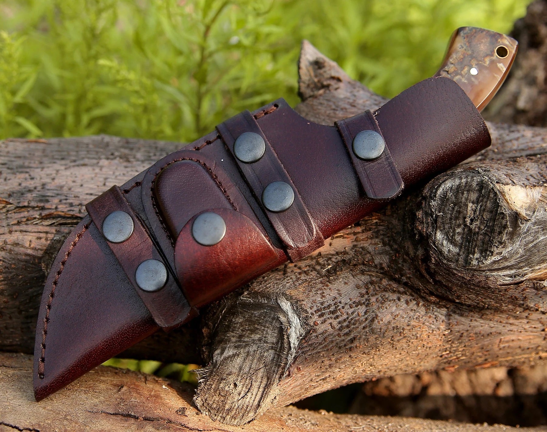 Tom Brown Tracker 1 – Exquisite Handmade Damascus Steel Survival Knife - Korvel