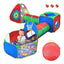 Ensemble de Tente de Balles pour Enfants de 5 Pièces avec Tunnels de Rampement