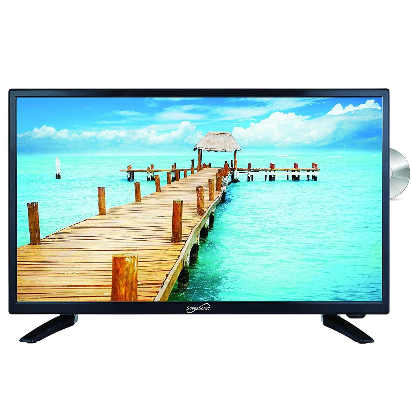 24" Supersonic 12 Volt AC/DC LED HDTV with DVD Player